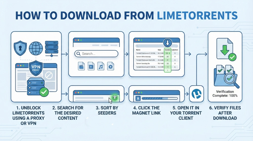 How to download from LimeTorrents in 2026 using okkproxy for safe access