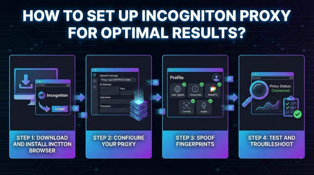 Step-by-step guide to setting up Incogniton Proxy for optimal performance