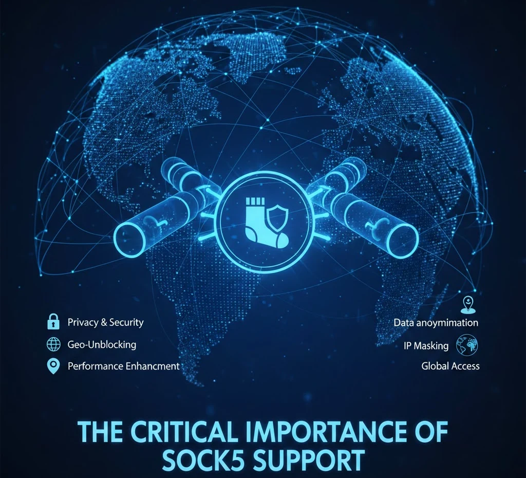 Importance of SOCKS5 proxy support guided by Okkproxy