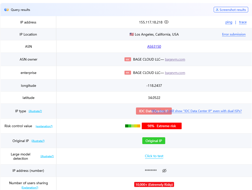 Risks of Shared VPN IP Addresses Diagram