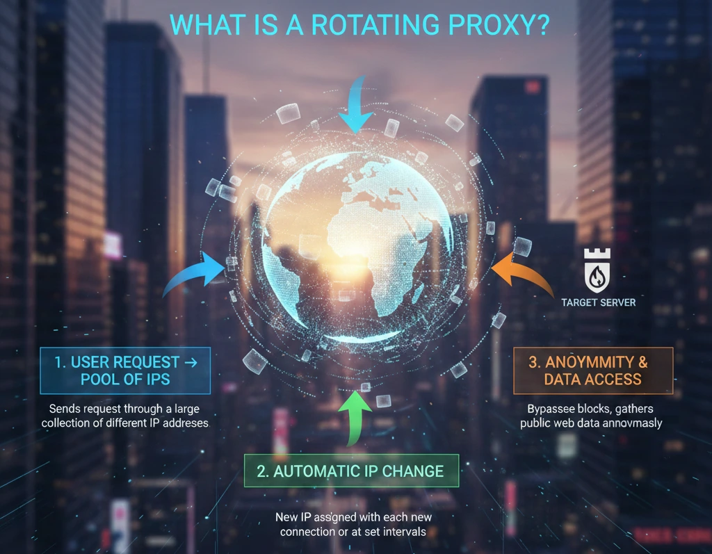 What is a rotating proxy explained by okkproxy