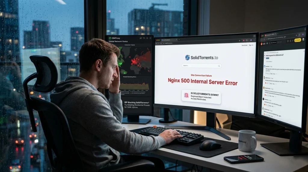 Okkproxy explains why SolidTorrents is down and how to access it