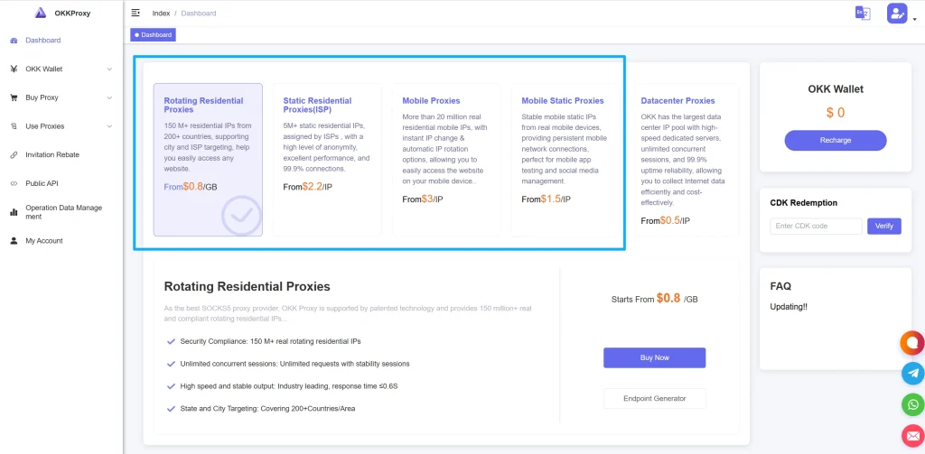 OkkProxy residential and mobile proxies for accessing SolidTorrent