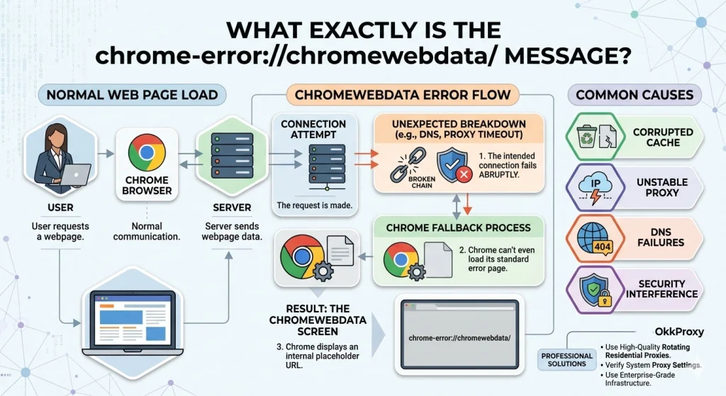 Chrome error chromewebdata explanation by OKKProxy