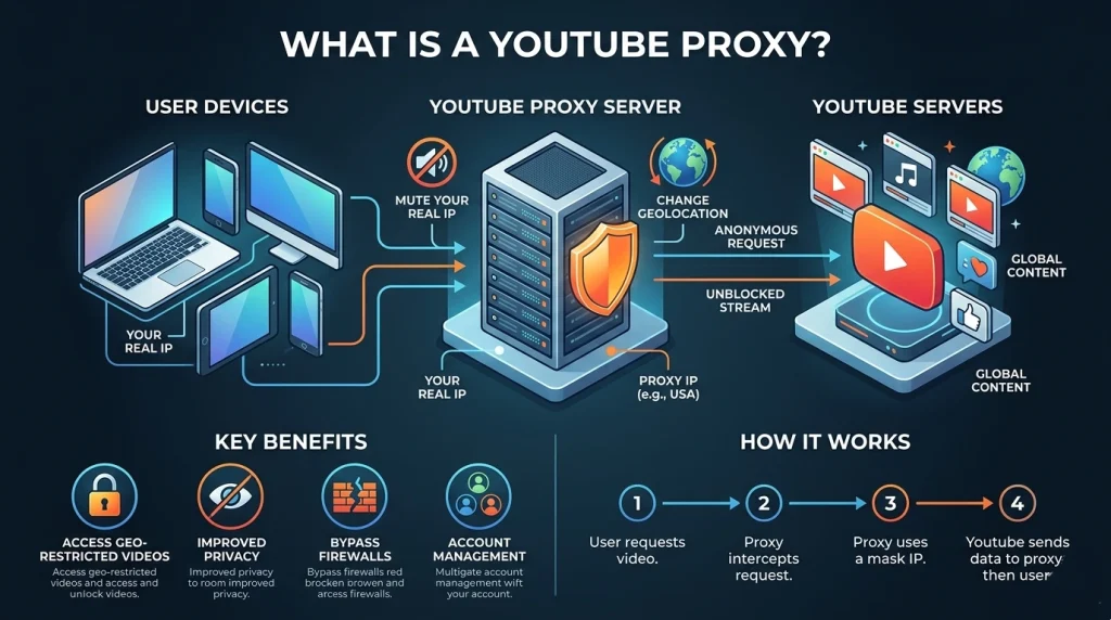 What is a YouTube Proxy – explained by OkkProxy