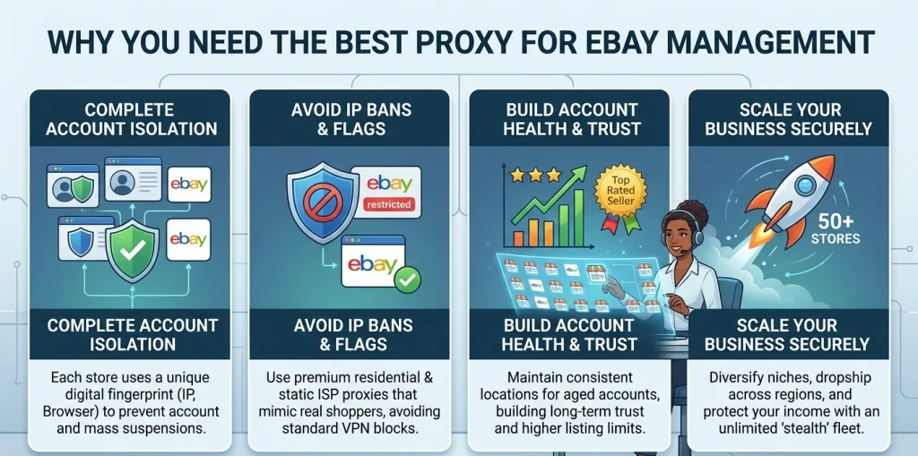 OKKproxy explains why you should use proxies for eBay account management