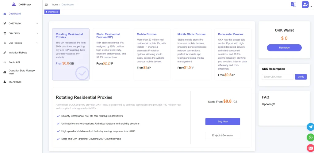 okkproxy residential and mobile rotating static proxies for geographical pricing