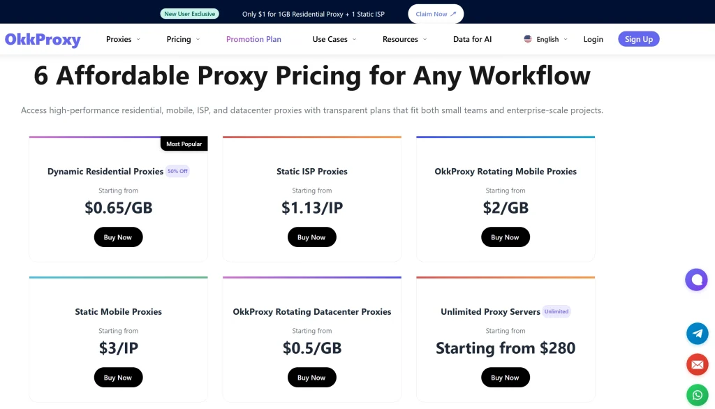 OKKProxy stable and affordable proxy solutions to fix Chrome error chromewebdata