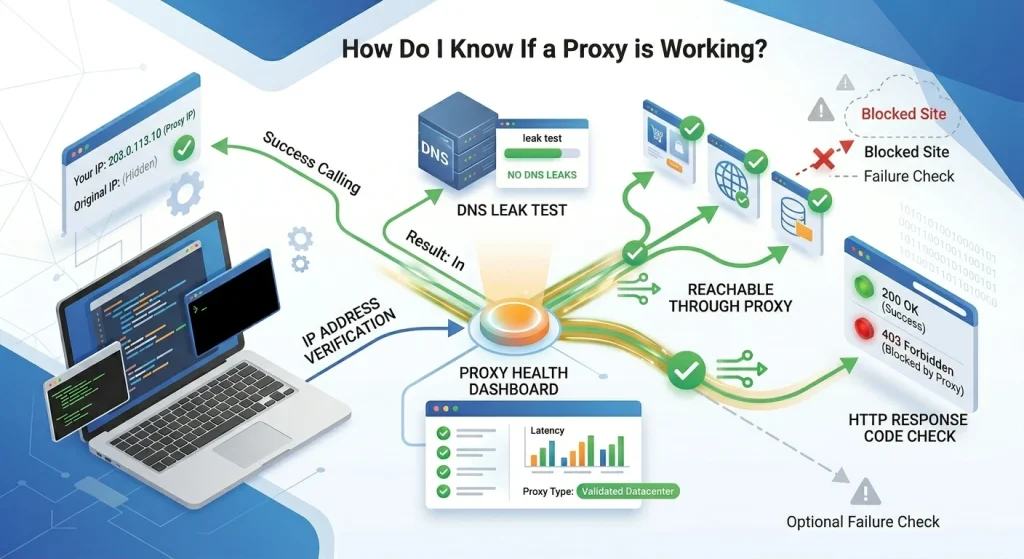 Okkproxy guide on how to check and verify if a proxy is working properly