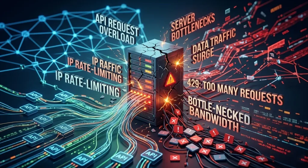 Okkproxy guide explaining why standard networks crash under heavy API workloads and how to prevent it